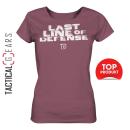 TDS LINE - WOMEN - T-SHIRT - LAST LINE OF DEFENSE - FRONT ONLY - HIBISCUS ROSE